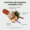 Retractable Cat Teaser Wand with Feather and Plush Attachments