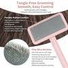 Pet Cushioned Pin Brush for Fluffing and Detangling