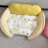 Reversible Curved Pet Bed for Small Dogs and Cats