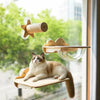 Window-Mounted Cat Hammock & Climbing Perch