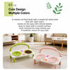Elevated Double Ceramic Pet Bowl for Cats & Dogs