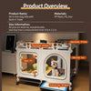 Dog Crate with Separate Toilet Tray Area