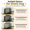Iron Dog Crate with Potty Tray for Medium to Large Dogs