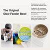 Slow-Feed Pet Bowl for Dogs and Cats