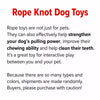 Squeaky Rope Chew Toys for Small and Medium Dogs