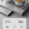 Elevated Pet Bowl Stand with Stainless Steel Bowls