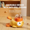 Duck-Shaped Rotating Treat Feeder Toy for Cats and Dogs