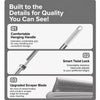 Pet Hair and Water Scraper with Telescoping Handle