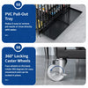 Metal Dog Crate with Removable Tray and Locking Casters