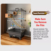 Large Stainless Steel Bird Cage for Small & Medium Birds