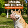 Dog Muzzle with Plastic Frame and Mesh Panel