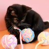 Hanging Yarn Ball Cat Toy for Independent Play
