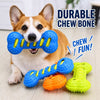 Double-Layer Squeaky Bone Chew Toy for Large Dogs