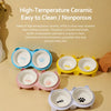 Double Ceramic Pet Bowls with Stand