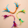 Cat Chew Rope Teaser Toy with Catnip and Feather