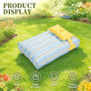 Striped Pet Bed with Removable, Washable Cushion