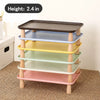Elevated Pet Feeding Stand with Wooden Legs for Cats and Dogs
