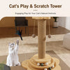 Sisal Cat Scratching Post with Climbing Tower