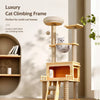Cat Tree with Space Capsule Bed and Rope Scratching Post