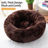 Round Plush Pet Bed for Cats and Small Dogs