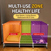 Indoor Small Dog Crate with Separate Sleeping and Potty Areas