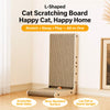 L-Shaped Vertical Kraft Paper Cat Scratcher