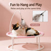 Round Elevated Pet Bed with Breathable Fabric