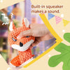 Plush Squeaky Dog Toy with Playful Animal Character Design