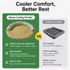 Round Woven Cat Bed with Removable Washable Mat