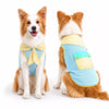 Lightweight Cotton-Linen Dog Vest with Bow Tie for Summer