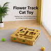 Wooden Cat Maze Toy with Scratch Pad