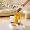 Automatic Pet Feeder with Dual Food and Water Bowls
