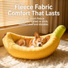 Banana-Shaped Pet Bed for Dogs & Cats
