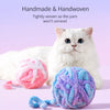 Hanging Yarn Ball Cat Toy for Independent Play