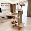 Cat Tree with Cat House, Scratching Posts & Sisal Toy
