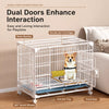 Stackable Resin Pet Crate with Toilet Tray for Indoor Use