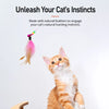 Cat Teaser Wand with Feather and Bell