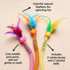 Cat Chew Rope Teaser Toy with Catnip and Feather