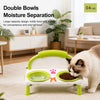 Elevated Double Ceramic Pet Bowl for Cats & Dogs