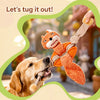 Plush Squeaky Dog Toy with Playful Animal Character Design