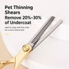 Pet Grooming Scissors Set with Thinning, Curved & Straight Shears