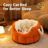 Enclosed Faux Leather Car Pet Carrier for Cats & Small Dogs