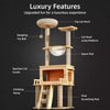 Cat Tree with Space Capsule Bed and Rope Scratching Post