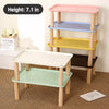 Elevated Pet Feeding Stand with Wooden Legs for Cats and Dogs