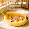 Banana-Shaped Pet Bed for Dogs & Cats