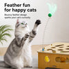 Wooden Cat Maze Toy with Scratch Pad