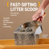 Cat Litter Scoop with Slotted or Round-Hole Head