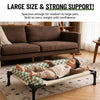 Elevated Pet Cot Bed with Removable Cushion for Dogs & Cats