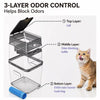Enclosed Cat Litter Waste Bin