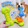 Double-Layer Squeaky Bone Chew Toy for Large Dogs